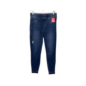 NWT Spanx Distressed Ankle Skinny Jean Legging Medium Wash 20203R Women's Size M